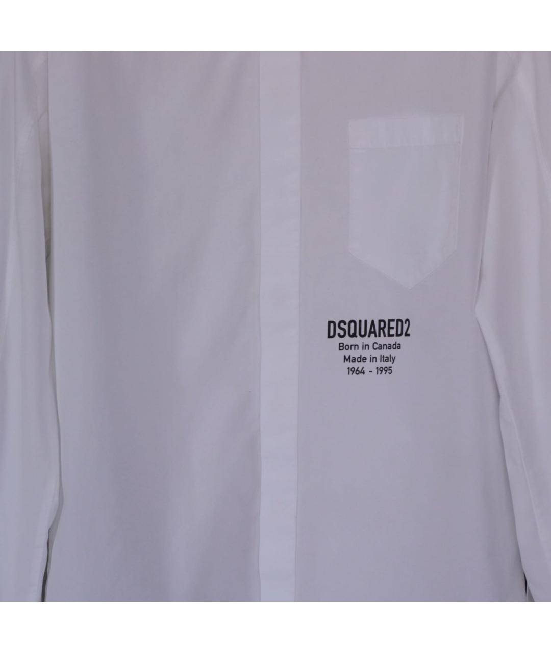 DSQUARED2 Белая хлопковая рубашка, фото 5