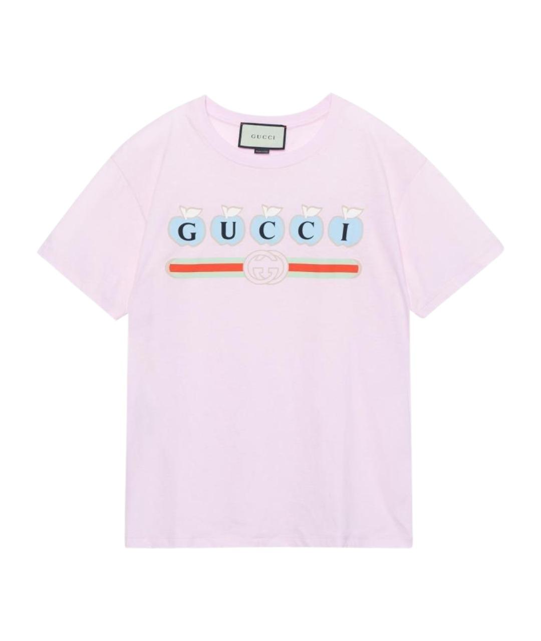 GUCCI Розовая футболка, фото 1