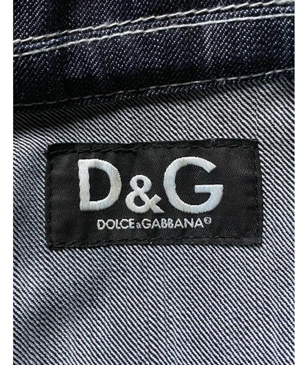 DOLCE&GABBANA Синяя деним куртка, фото 3