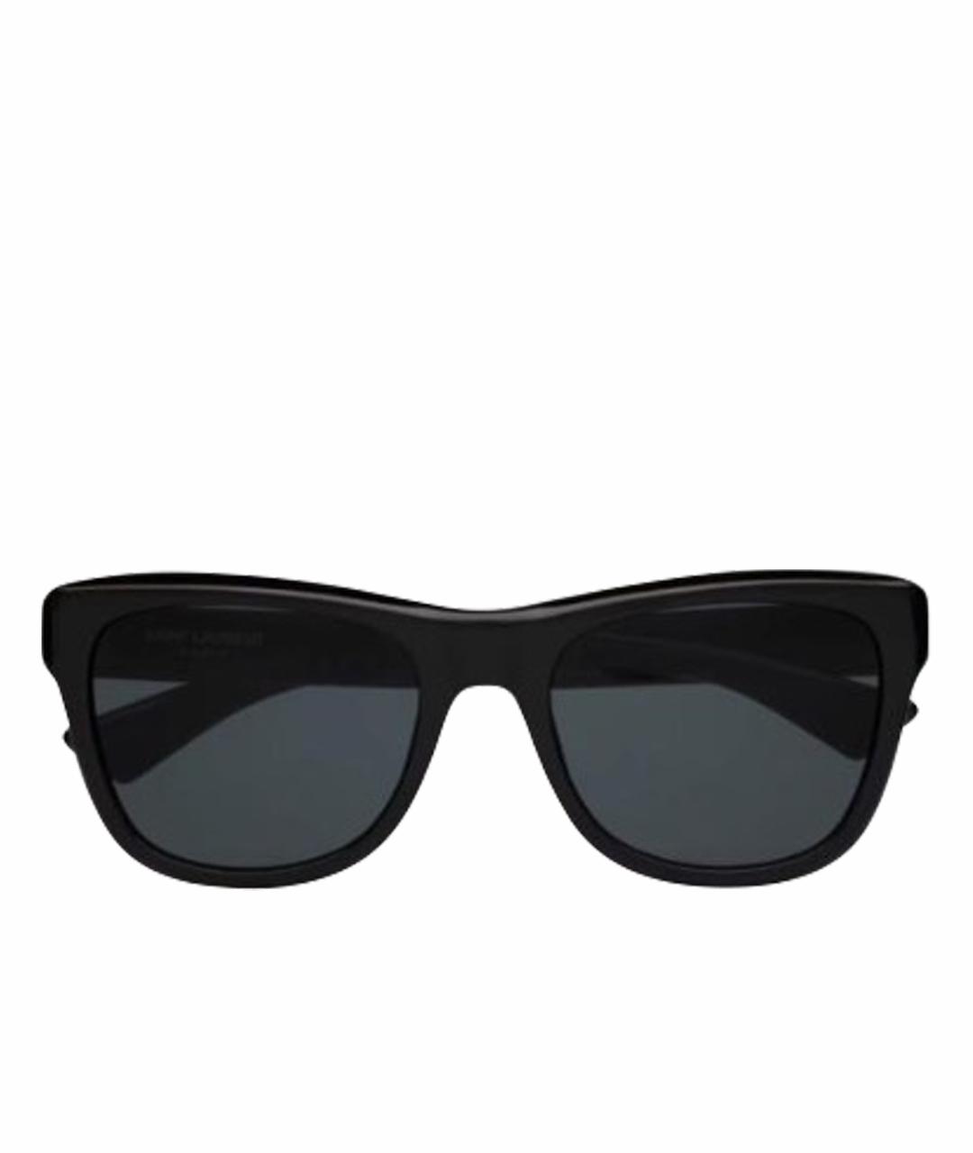 SAINT LAURENT Черные пластиковые солнцезащитные очки, фото 1