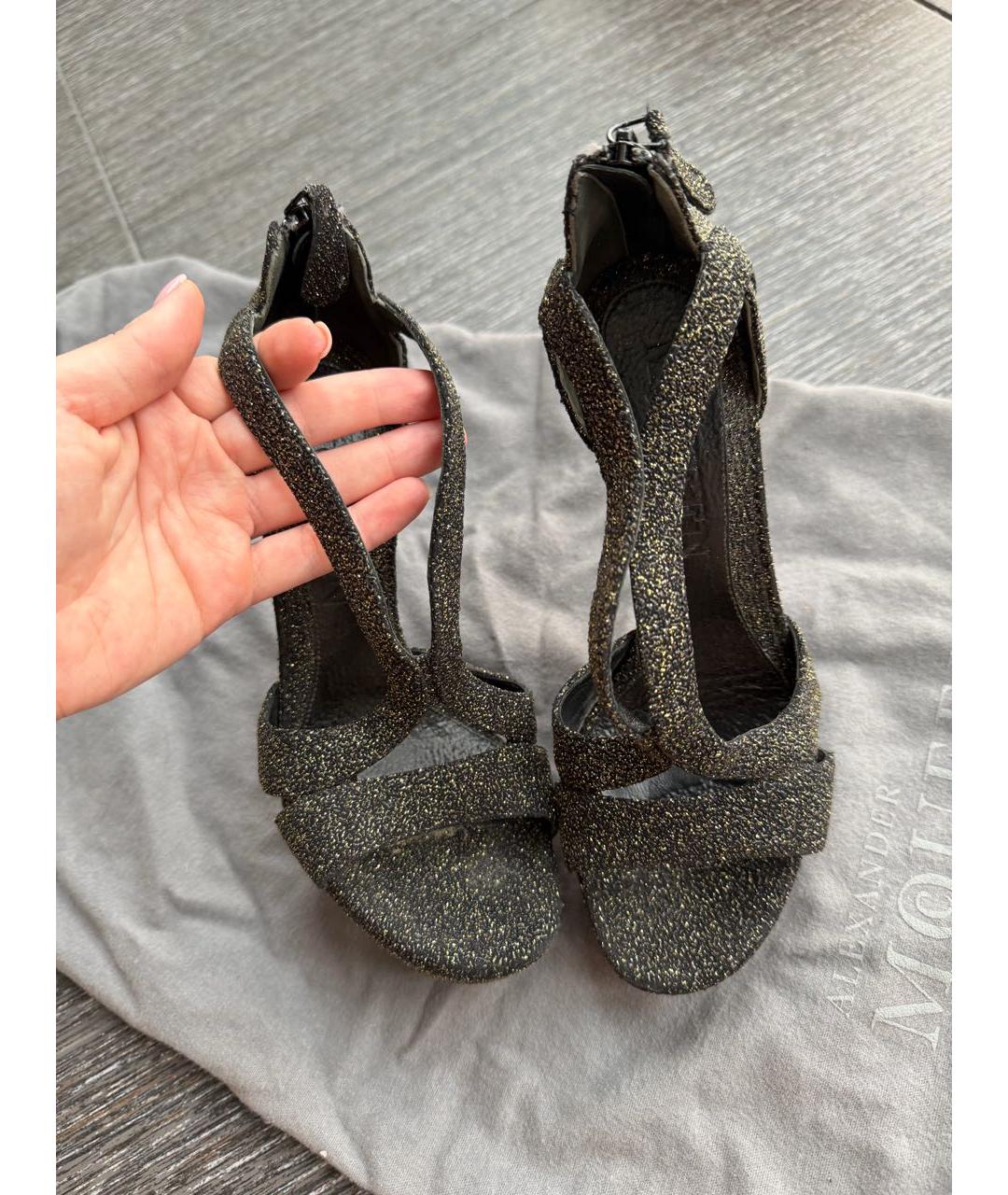 ALEXANDER MCQUEEN Серебряные босоножки, фото 6