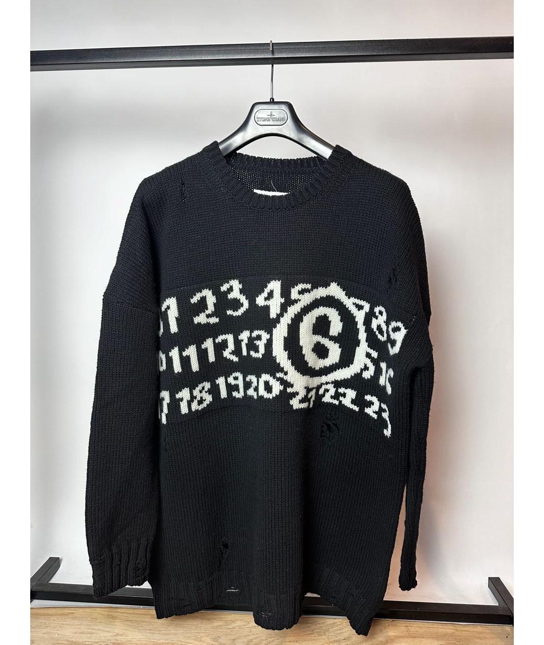 MM6 MAISON MARGIELA Черный шерстяной джемпер / свитер, фото 9