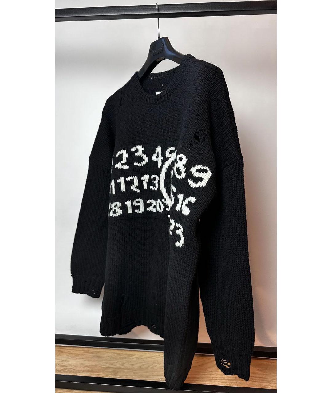 MM6 MAISON MARGIELA Черный шерстяной джемпер / свитер, фото 3