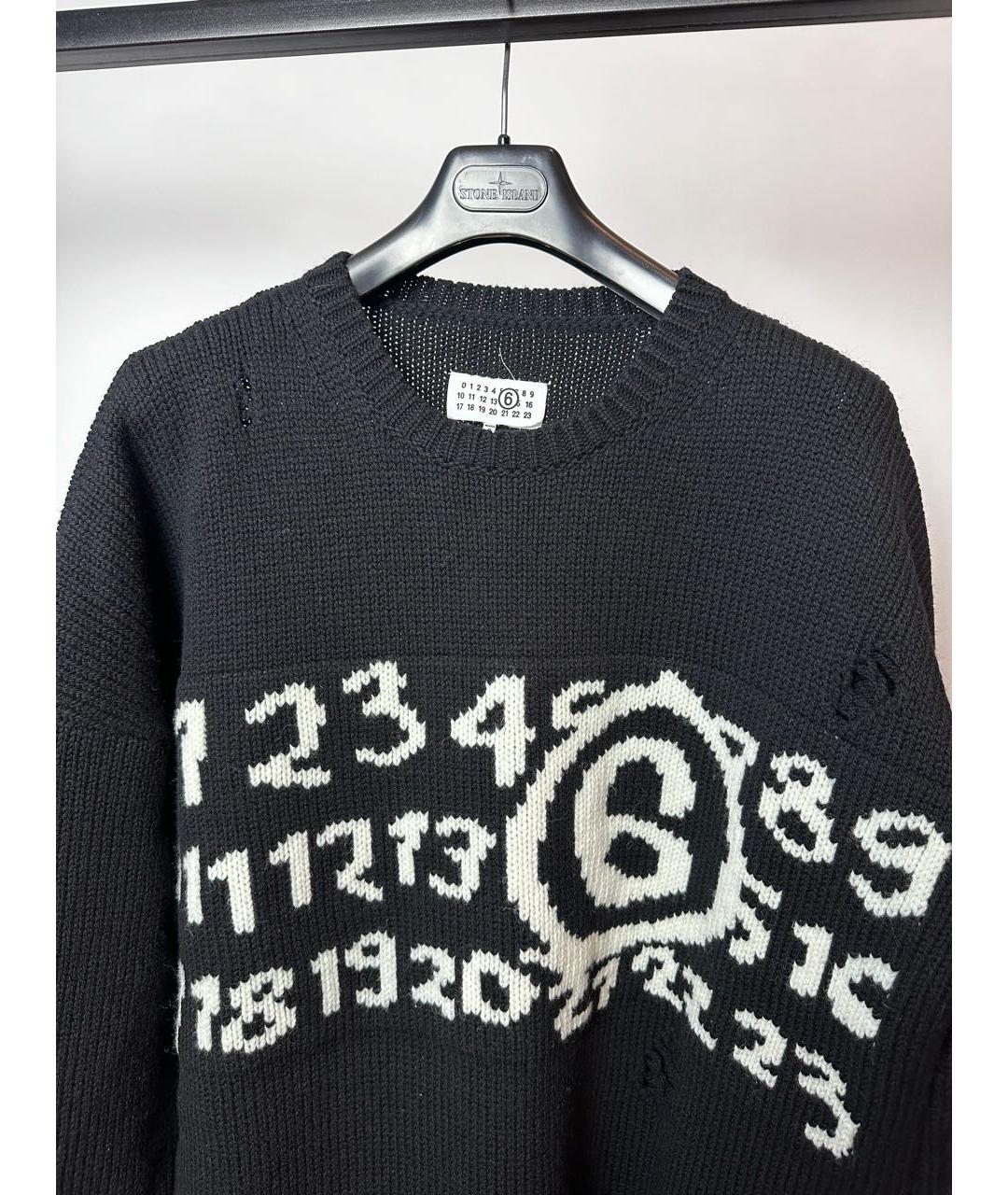 MM6 MAISON MARGIELA Черный шерстяной джемпер / свитер, фото 2