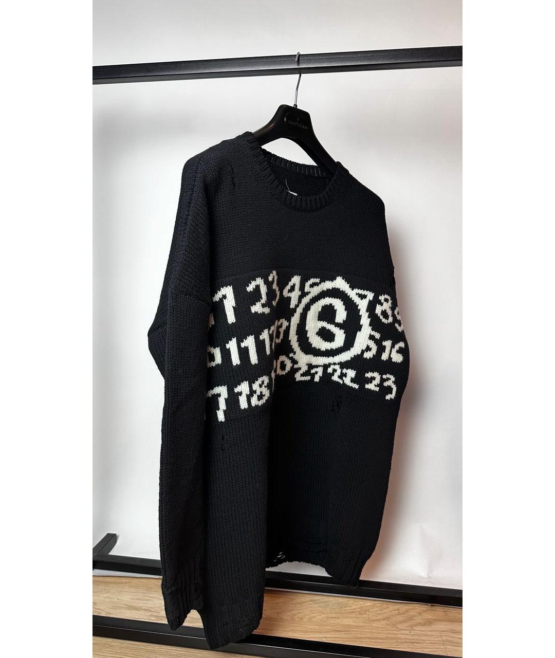 MM6 MAISON MARGIELA Черный шерстяной джемпер / свитер, фото 5