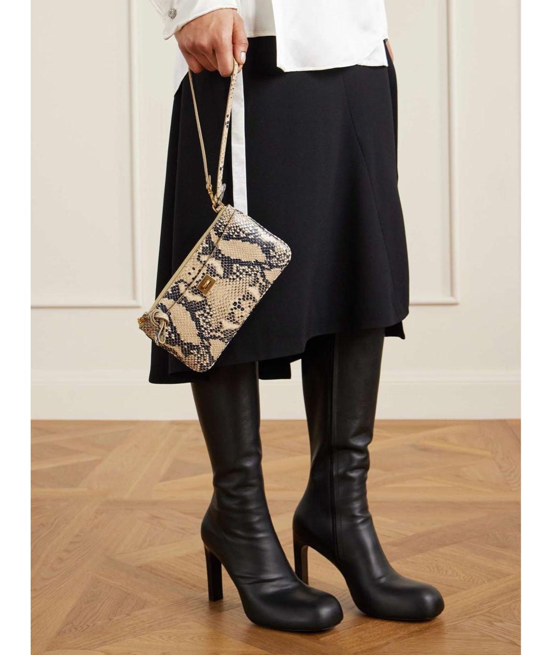 BALENCIAGA Бежевая кожаная сумка через плечо, фото 7