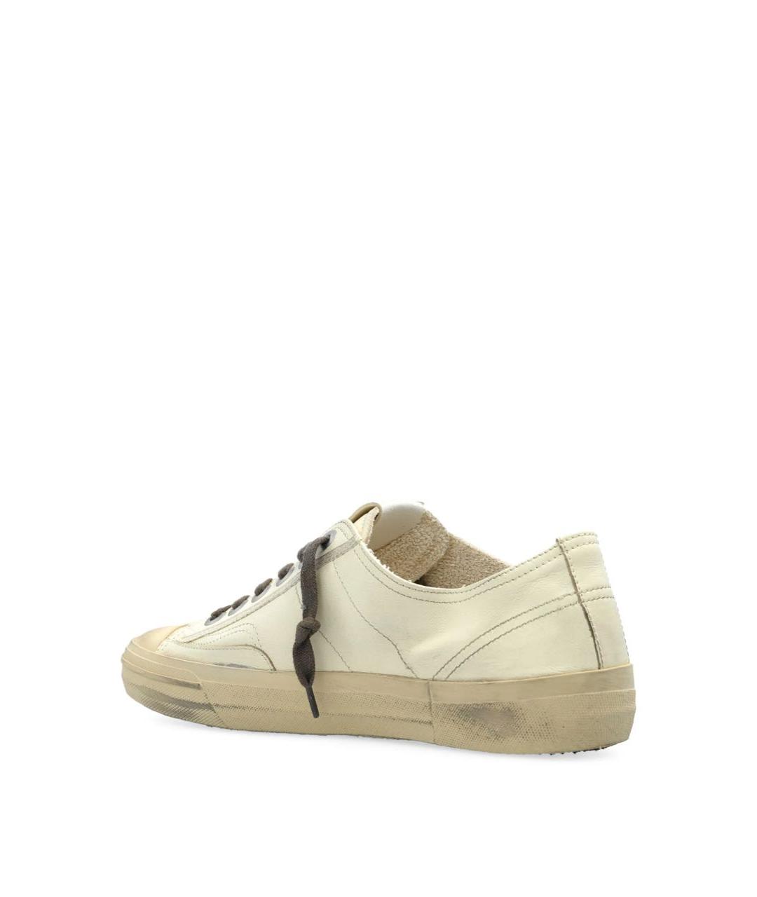 GOLDEN GOOSE Белые кожаные кроссовки, фото 4