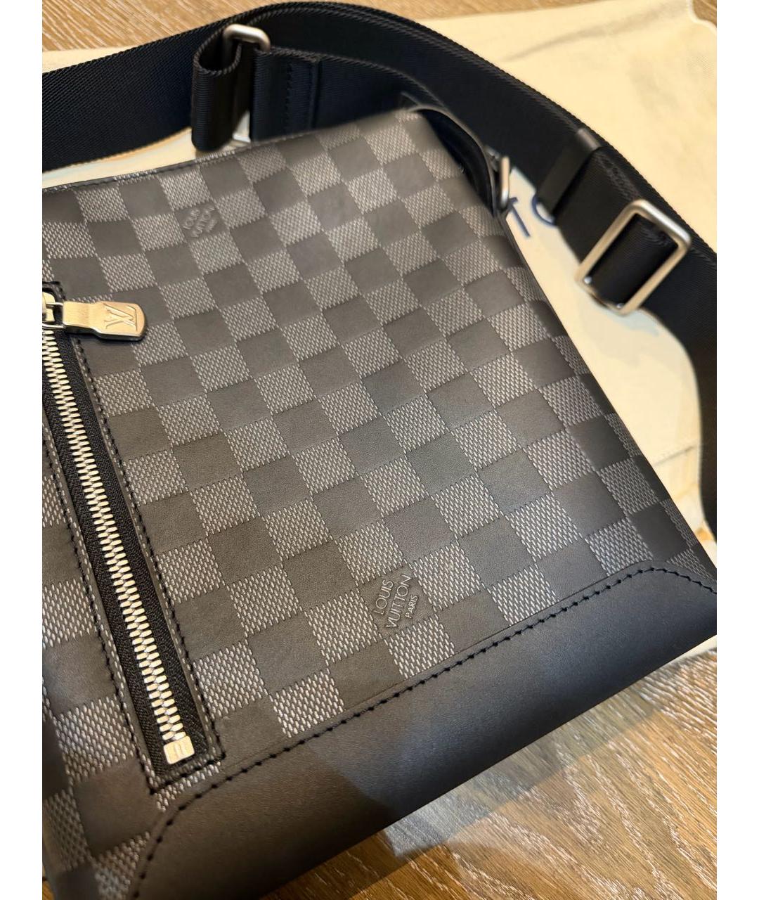 LOUIS VUITTON Черная сумка на плечо, фото 3