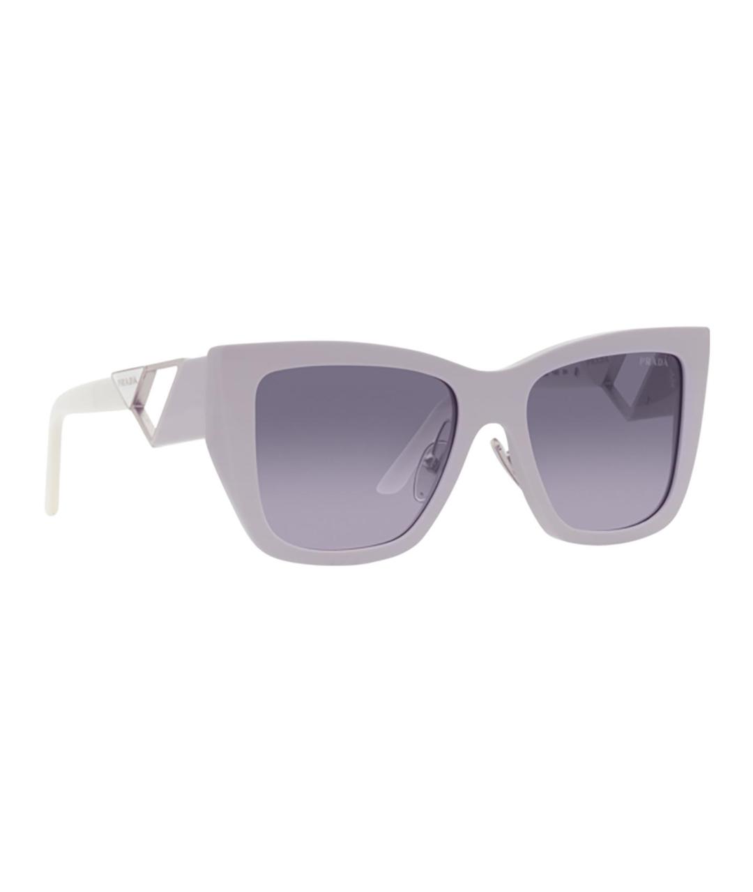 PRADA Фиолетовые пластиковые солнцезащитные очки, фото 4
