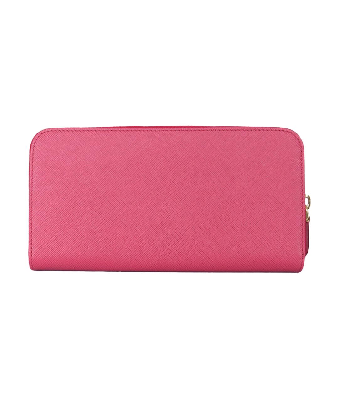 PRADA Розовый кожаный кошелек, фото 3
