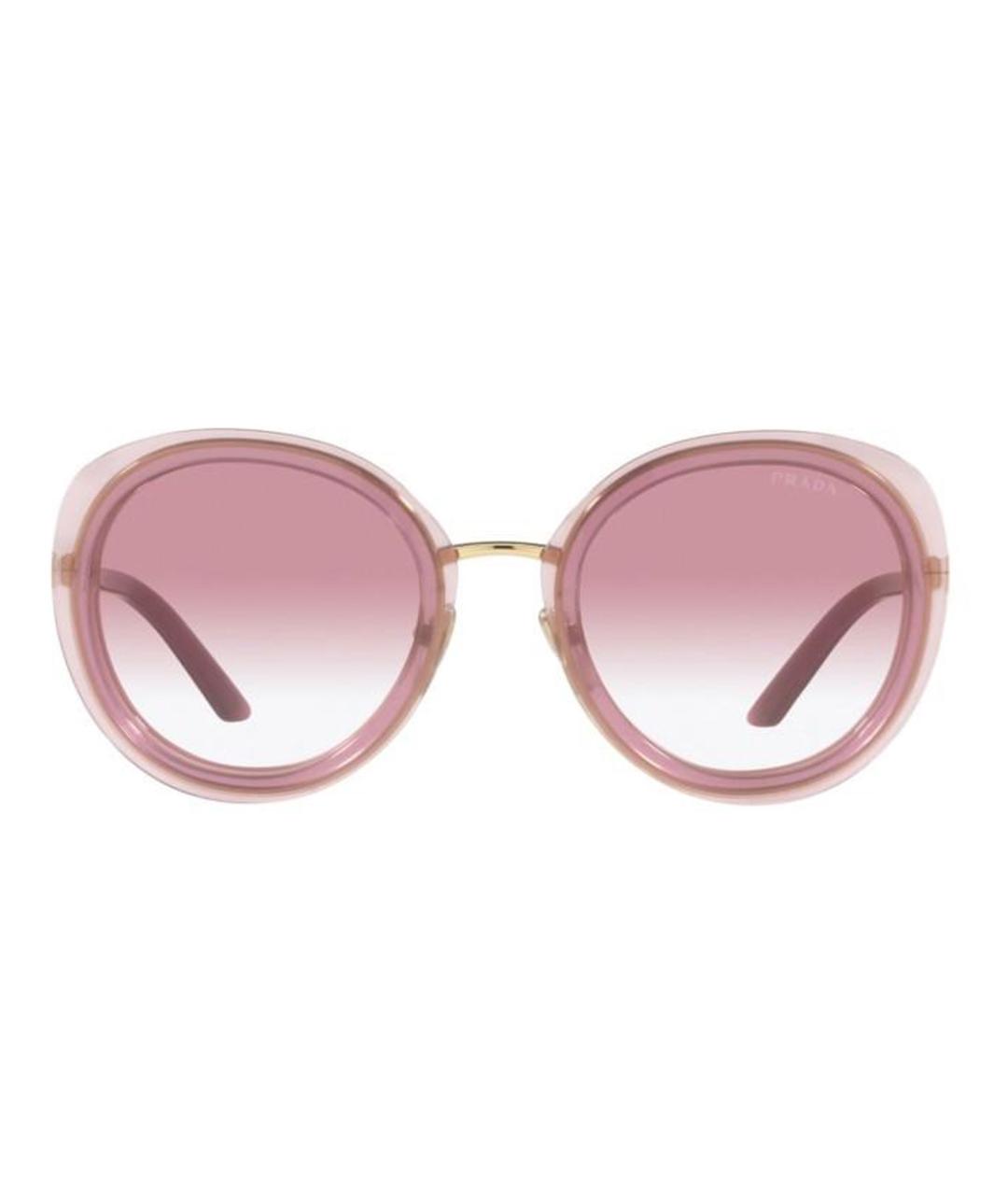 PRADA Розовые пластиковые солнцезащитные очки, фото 2