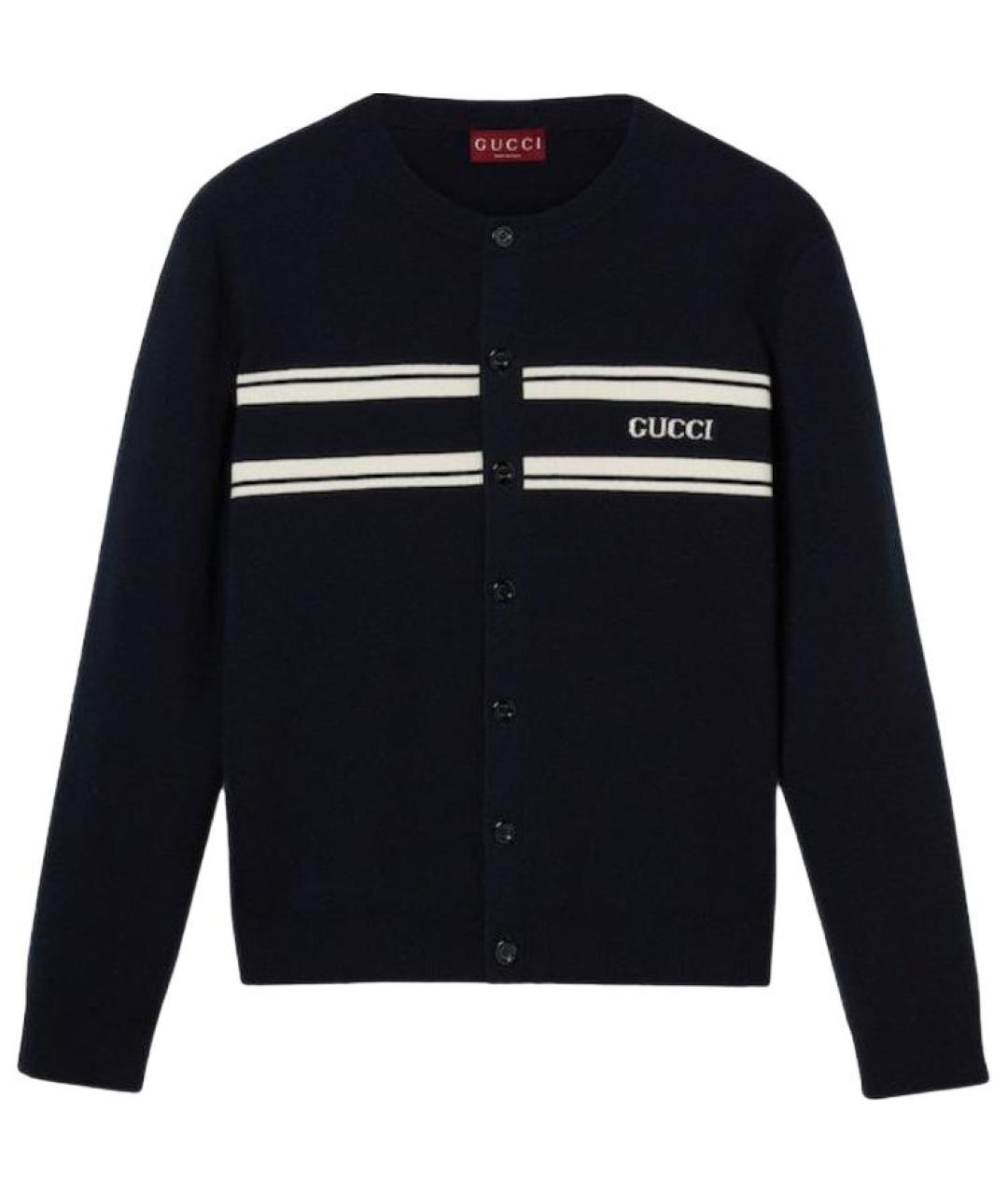 GUCCI Темно-синий кардиган, фото 1