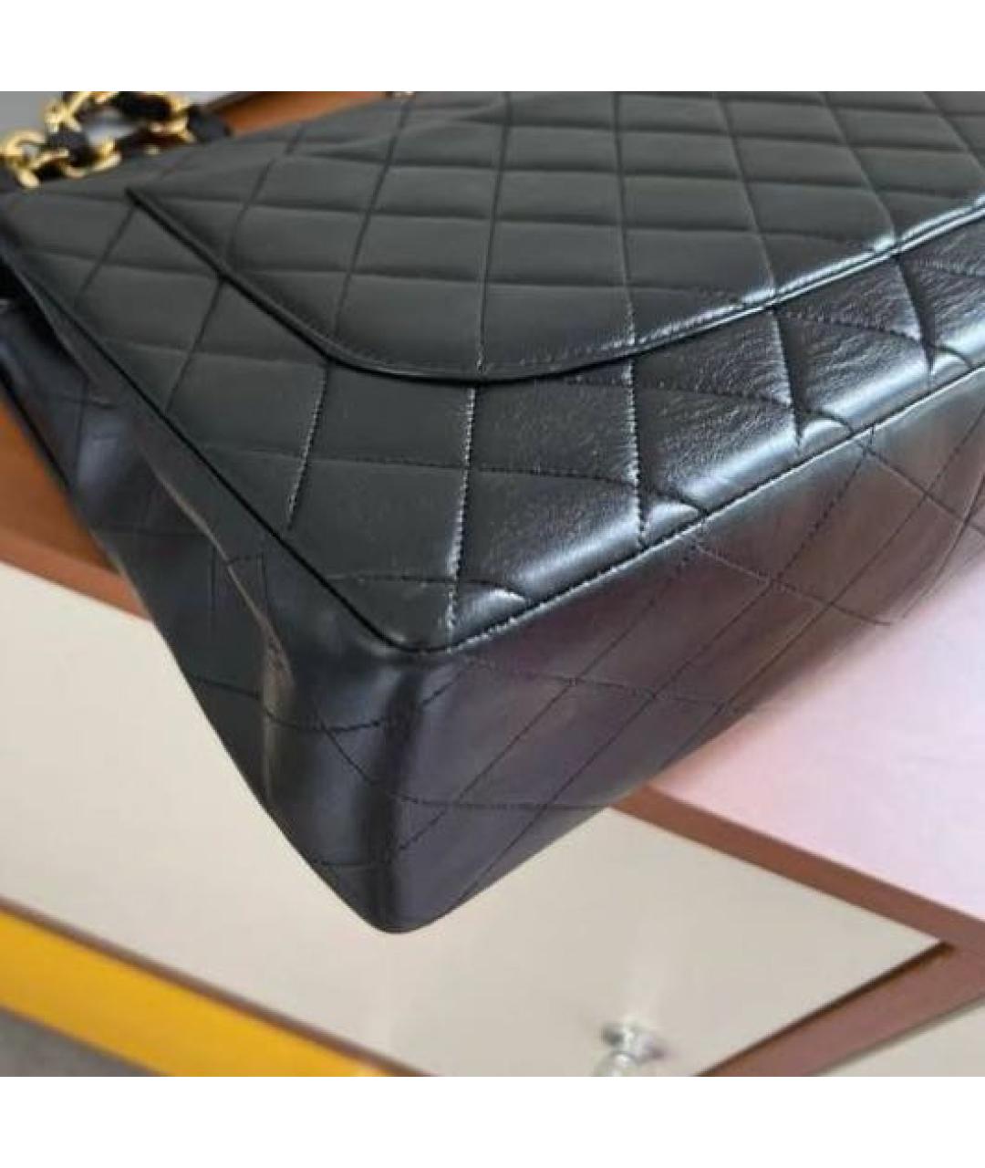 CHANEL Черная кожаная сумка через плечо, фото 8