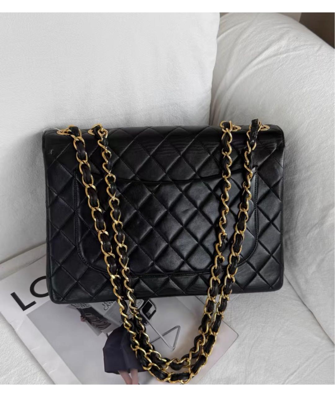 CHANEL Черная кожаная сумка через плечо, фото 3