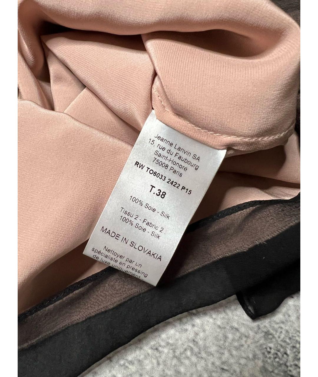 LANVIN Мульти шелковая блузы, фото 8