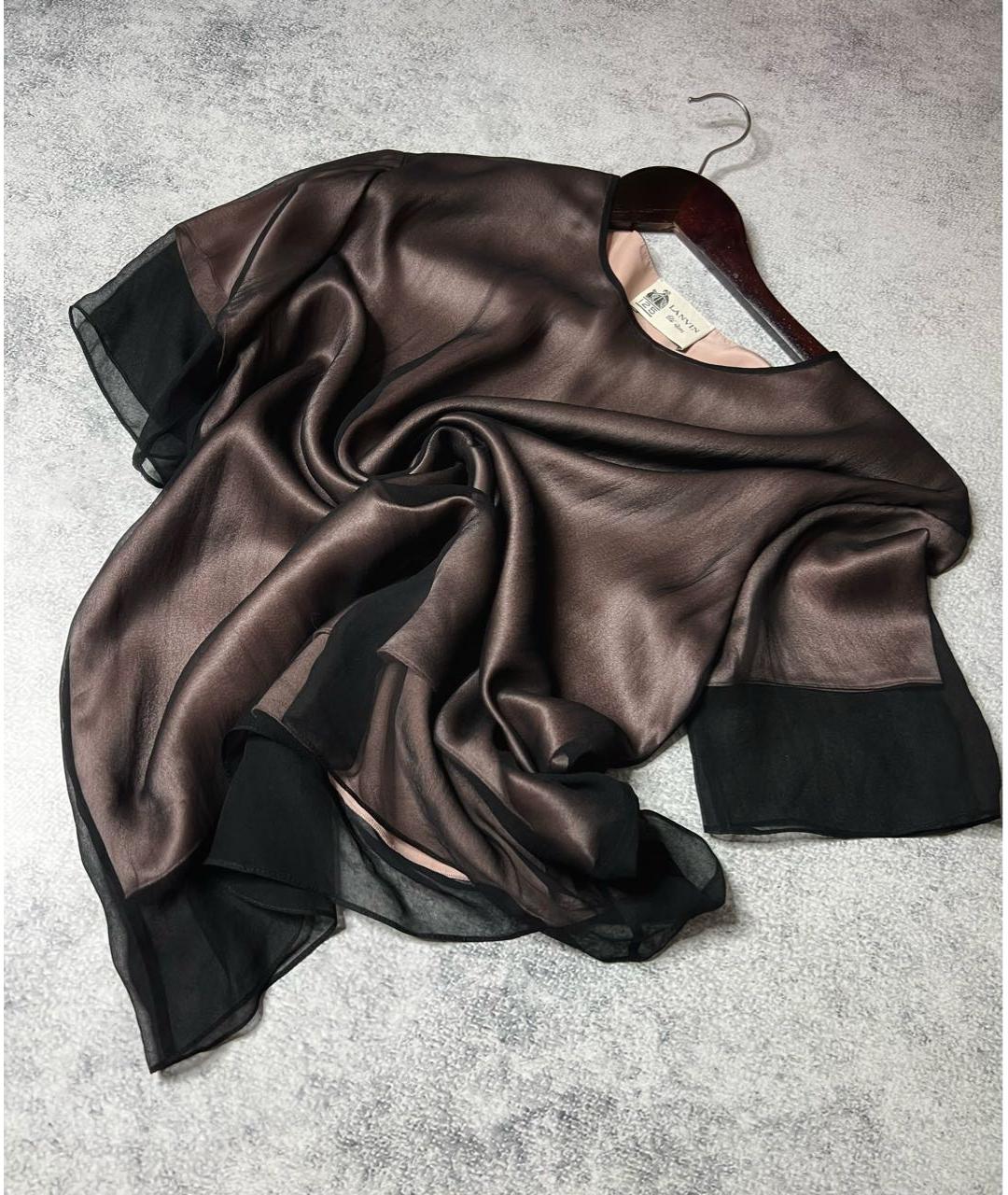 LANVIN Мульти шелковая блузы, фото 2