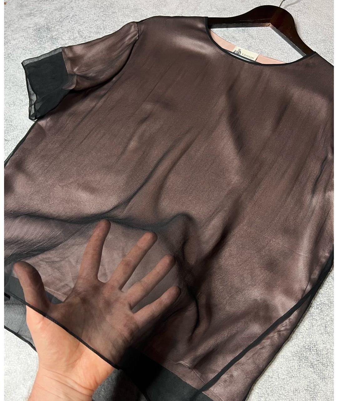 LANVIN Мульти шелковая блузы, фото 5