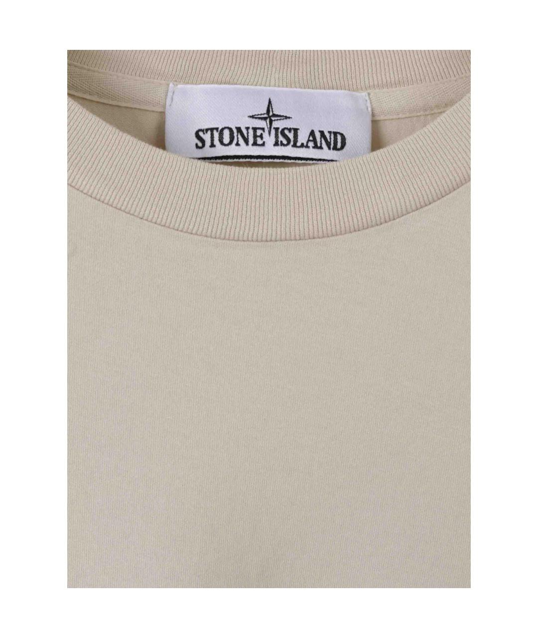 STONE ISLAND Хаки футболка, фото 4