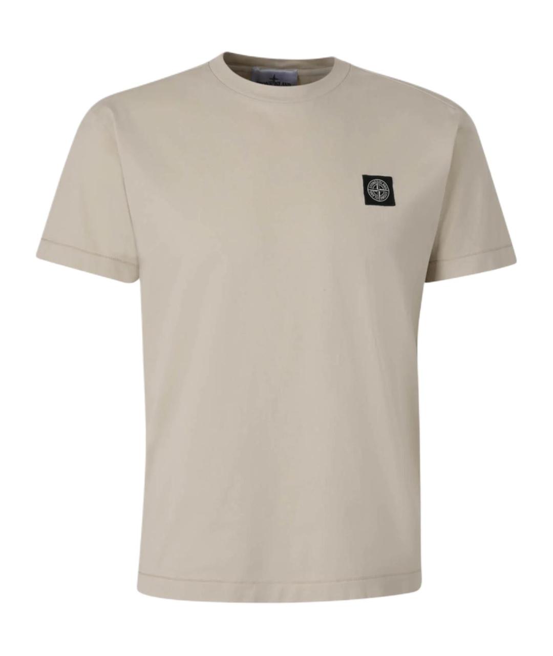 STONE ISLAND Хаки футболка, фото 1