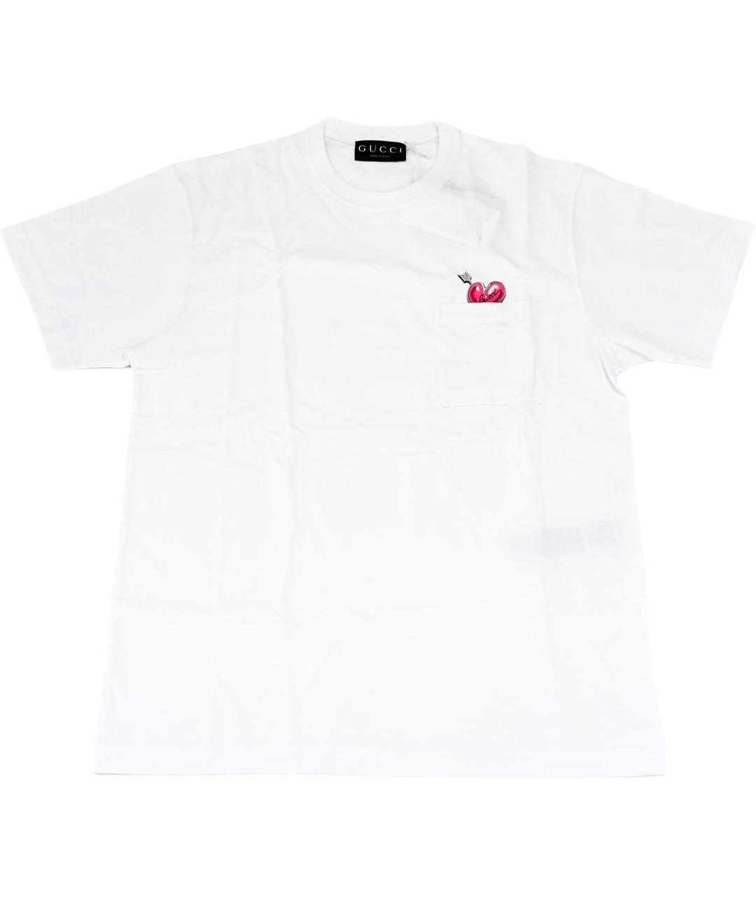 GUCCI Белая футболка, фото 1