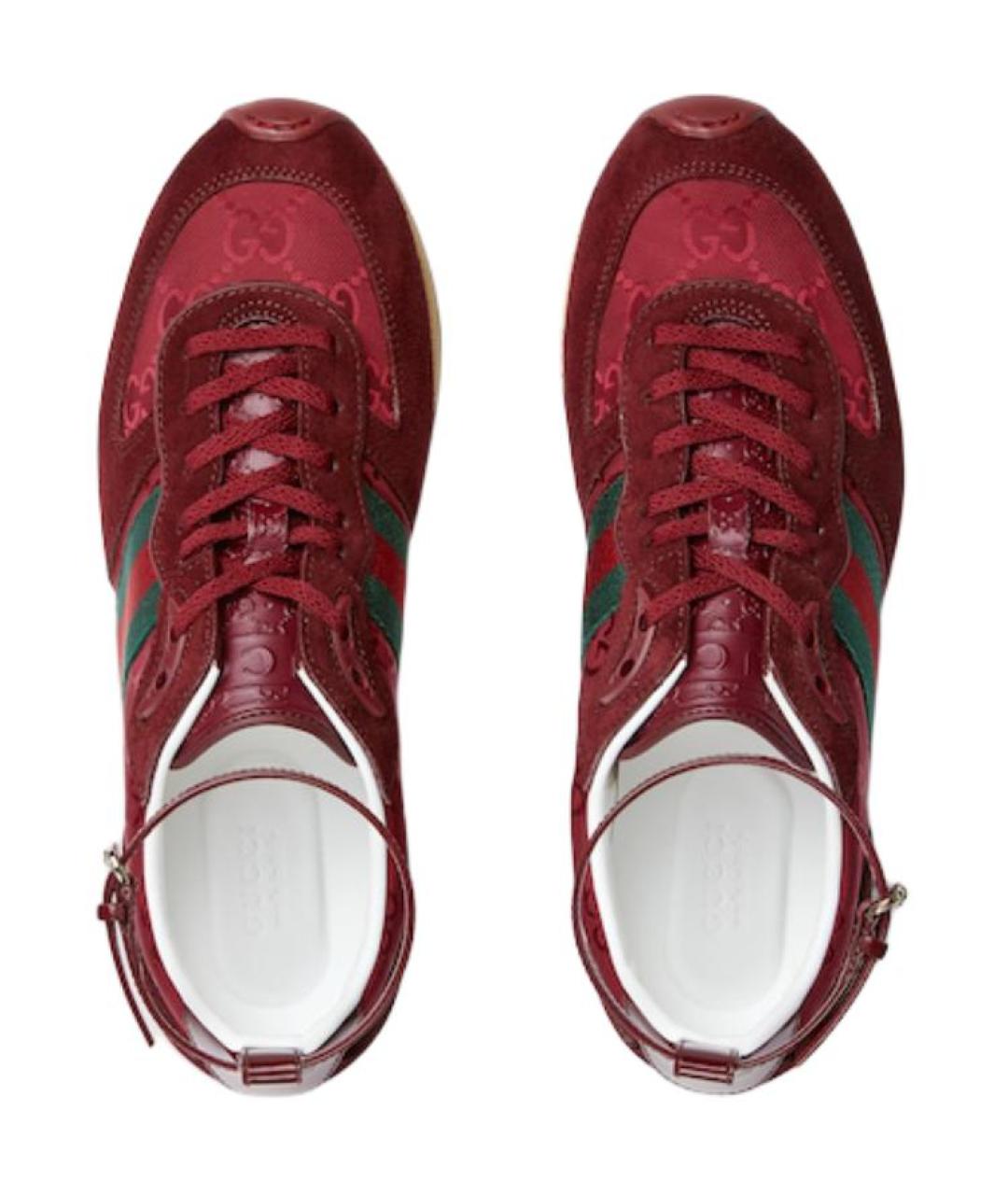 GUCCI Красные кроссовки, фото 4