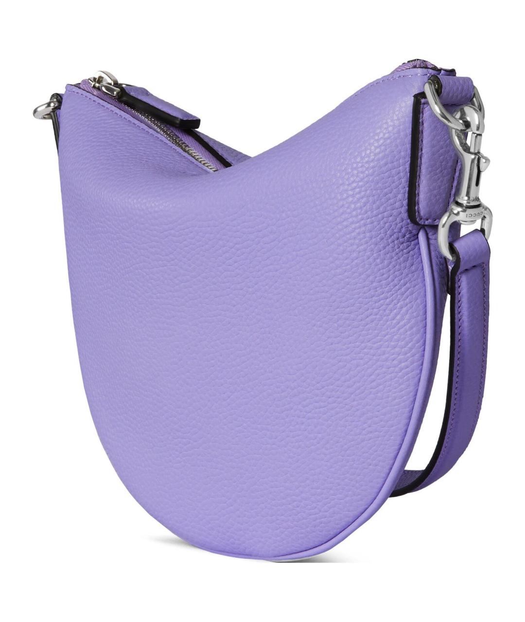 GUCCI Фиолетовая кожаная сумка через плечо, фото 2