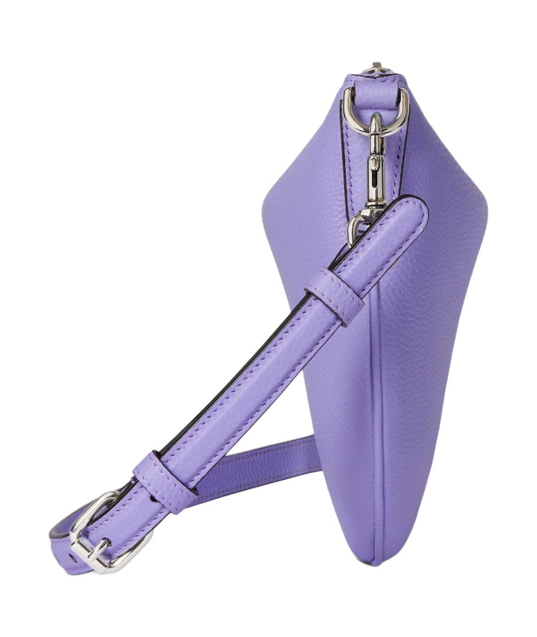 GUCCI Фиолетовая кожаная сумка через плечо, фото 3