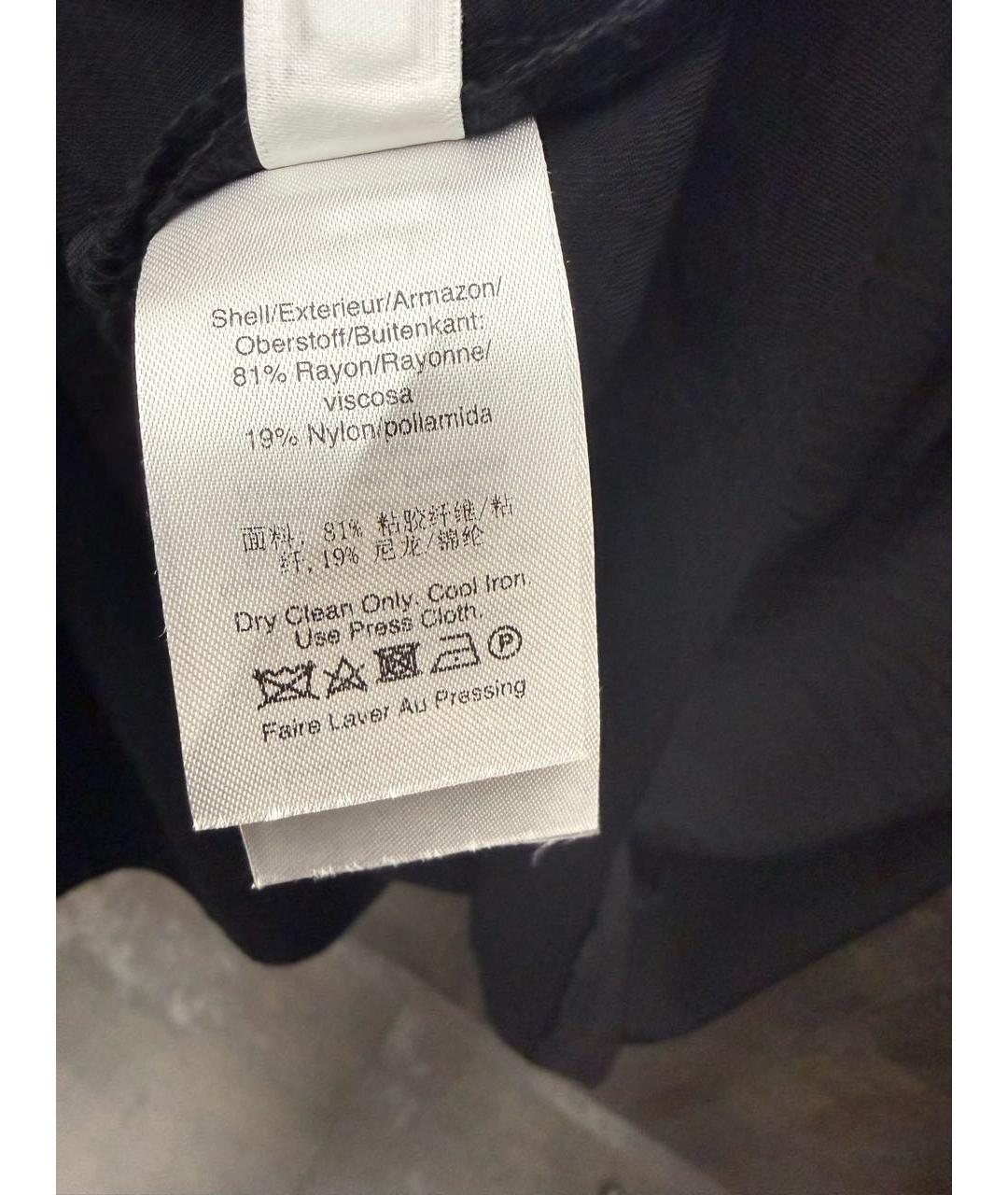 DKNY Черная вискозная юбка макси, фото 7