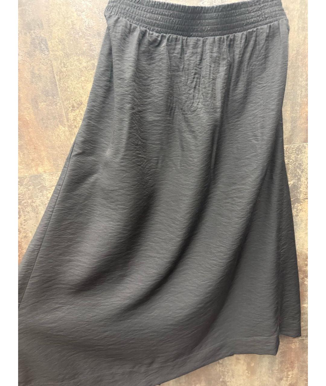 DKNY Черная вискозная юбка макси, фото 2
