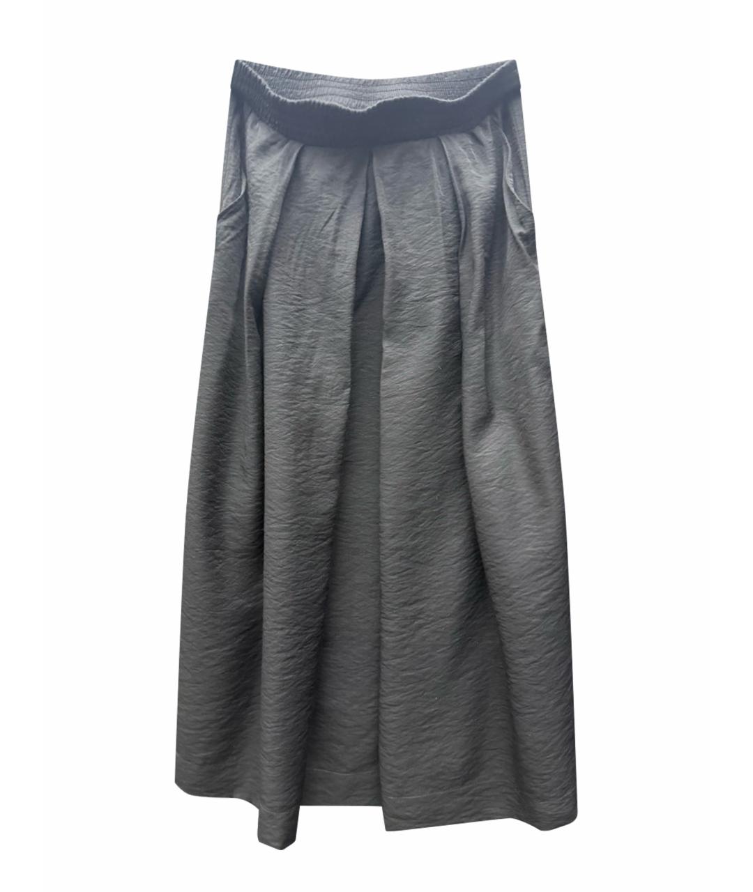 DKNY Черная вискозная юбка макси, фото 1