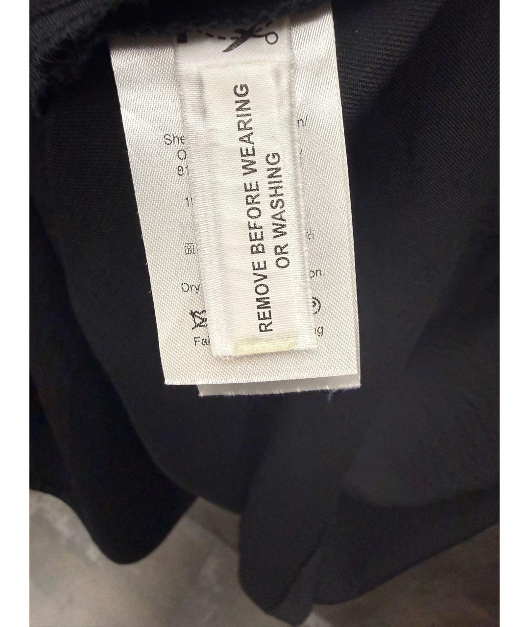 DKNY Черная вискозная юбка макси, фото 6