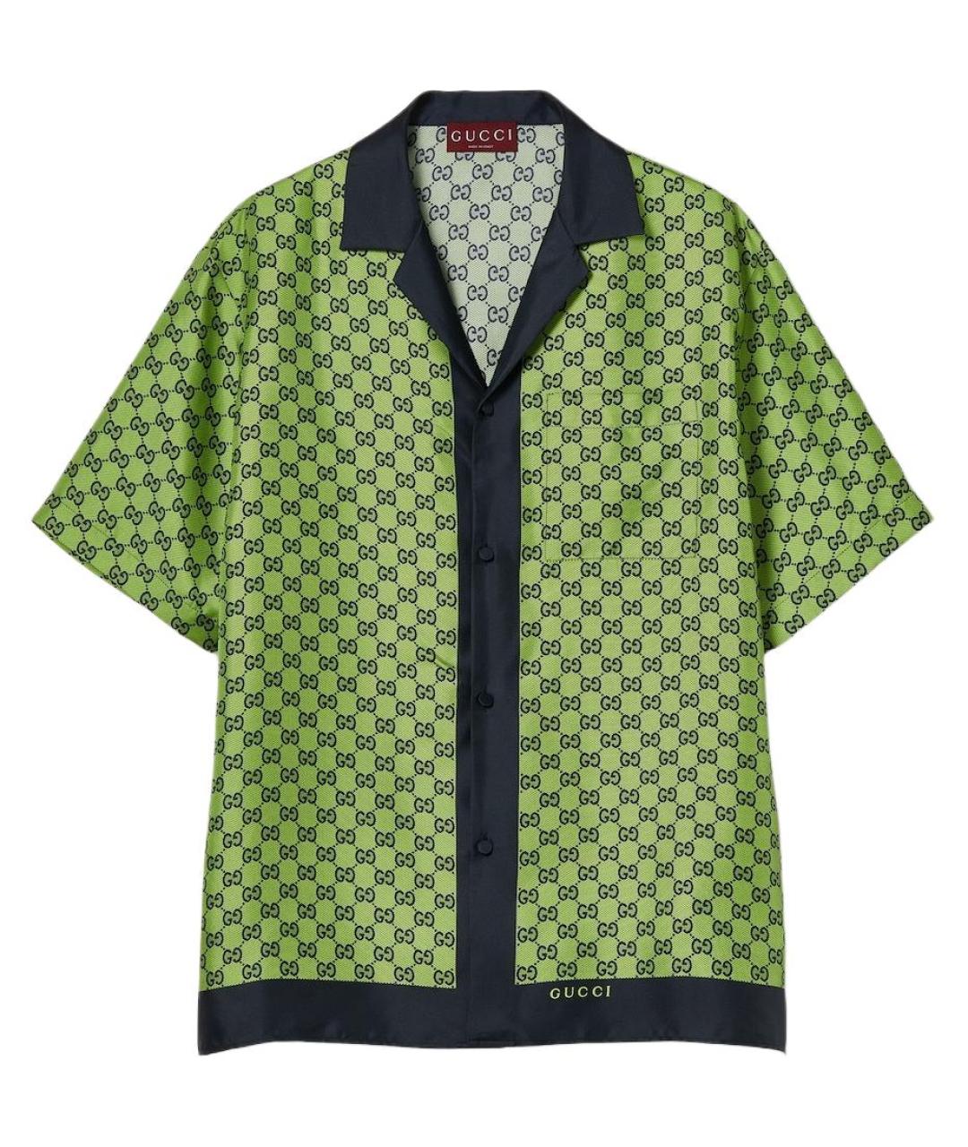GUCCI Зеленая кэжуал рубашка, фото 1