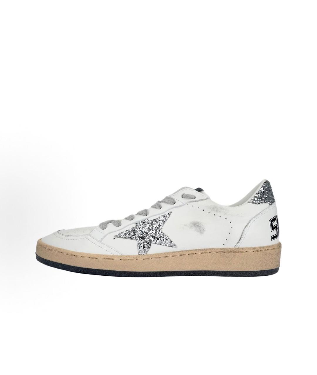 GOLDEN GOOSE Белые кожаные кеды, фото 5