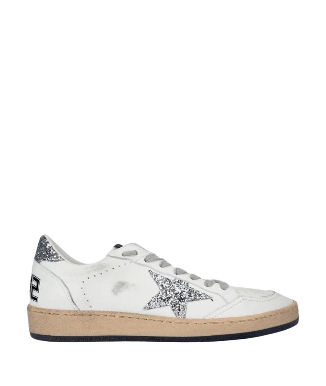 GOLDEN GOOSE Белые кожаные кеды, фото 1
