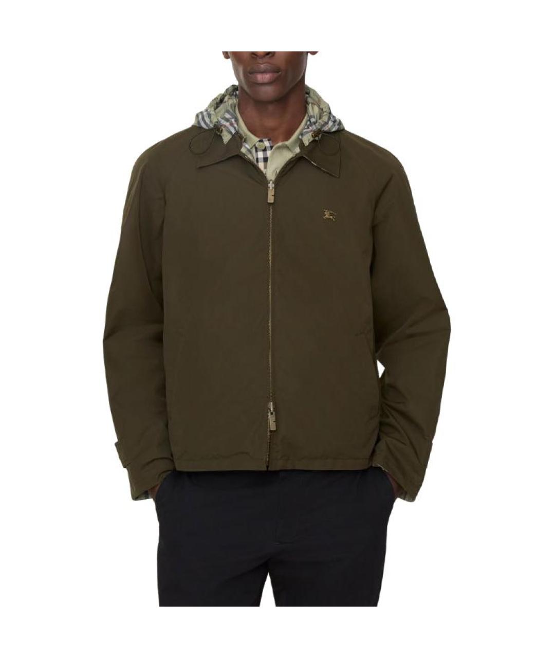 BURBERRY Хаки куртка, фото 2