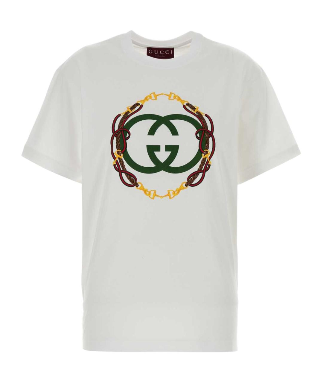 GUCCI Белая футболка, фото 1