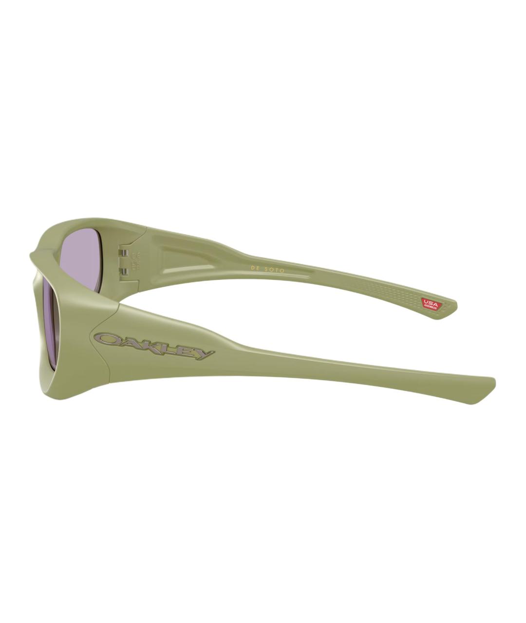 OAKLEY Зеленые пластиковые солнцезащитные очки, фото 3