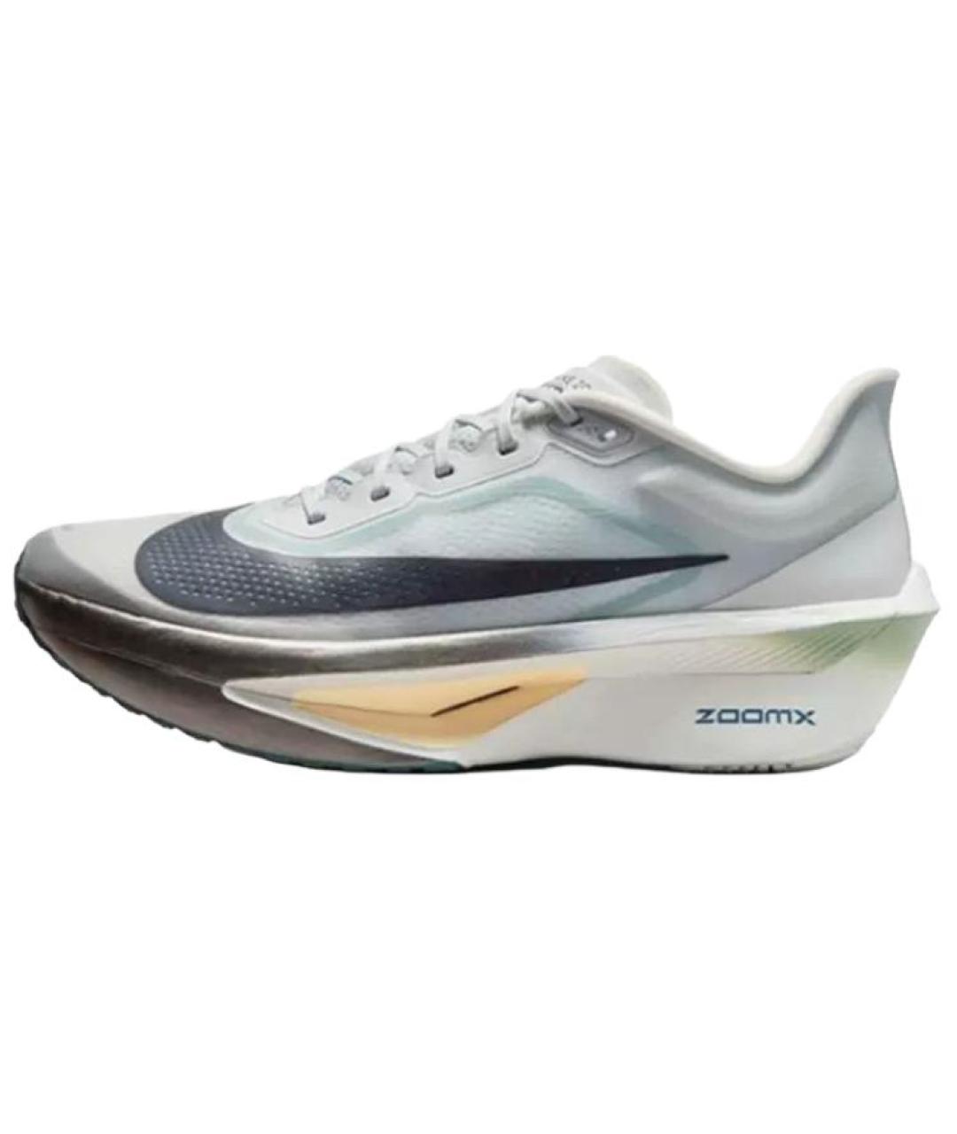 NIKE Серые синтетические низкие кроссовки / кеды, фото 2