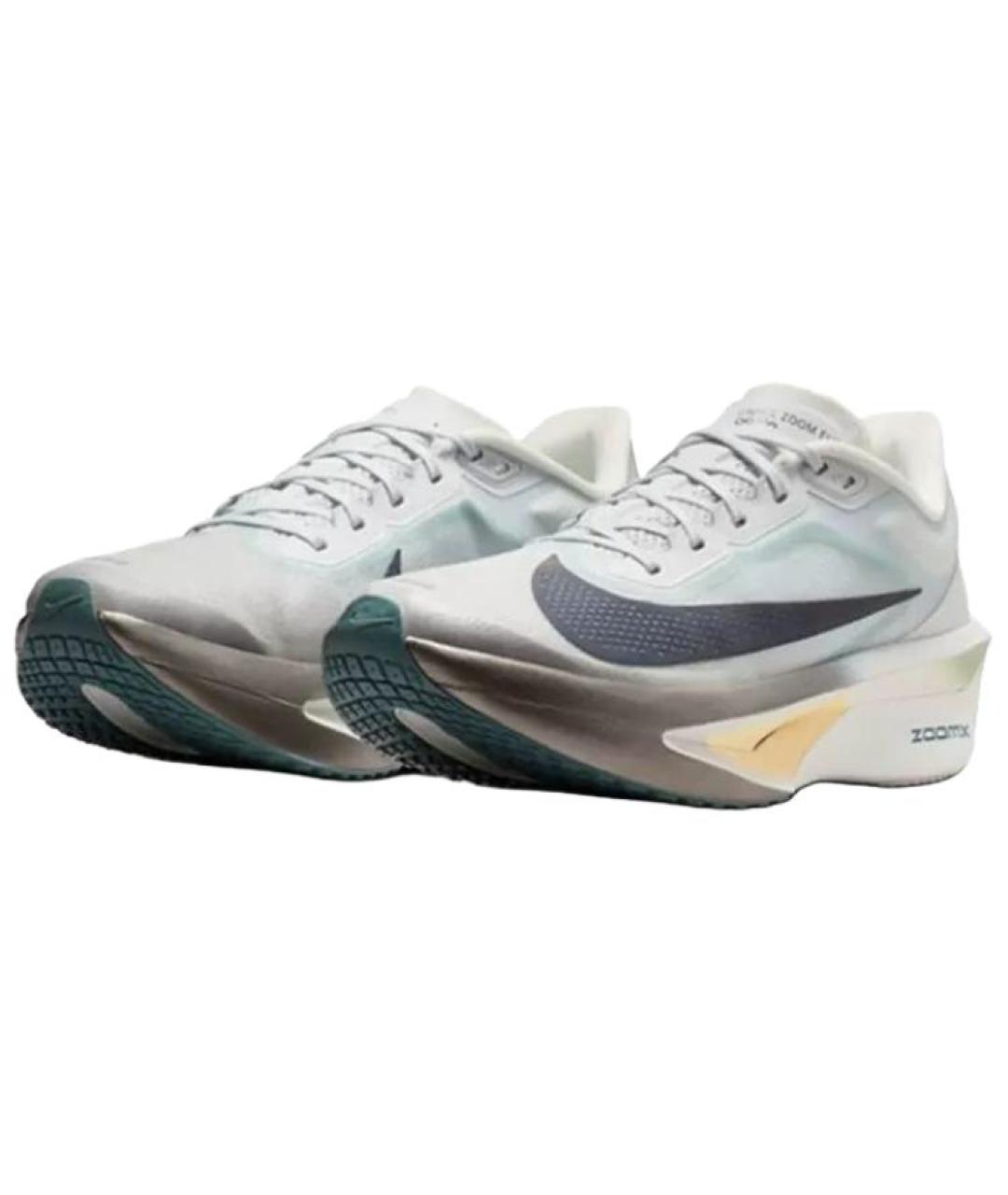 NIKE Серые синтетические низкие кроссовки / кеды, фото 3