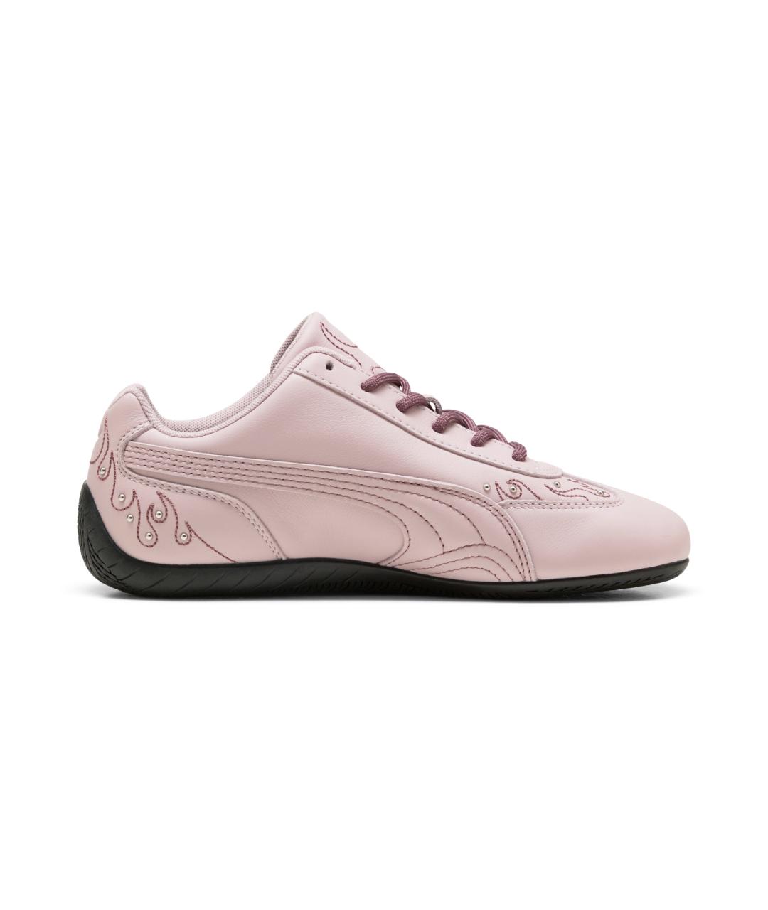 PUMA Розовые кожаные кроссовки, фото 2