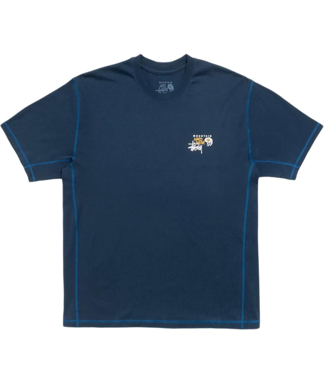 STUSSY Темно-синяя футболка, фото 1