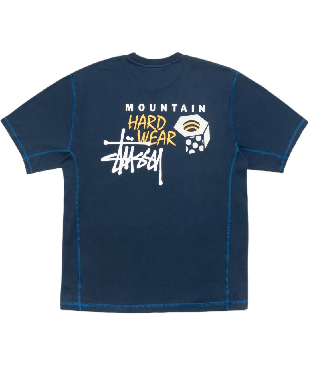 STUSSY Темно-синяя футболка, фото 2