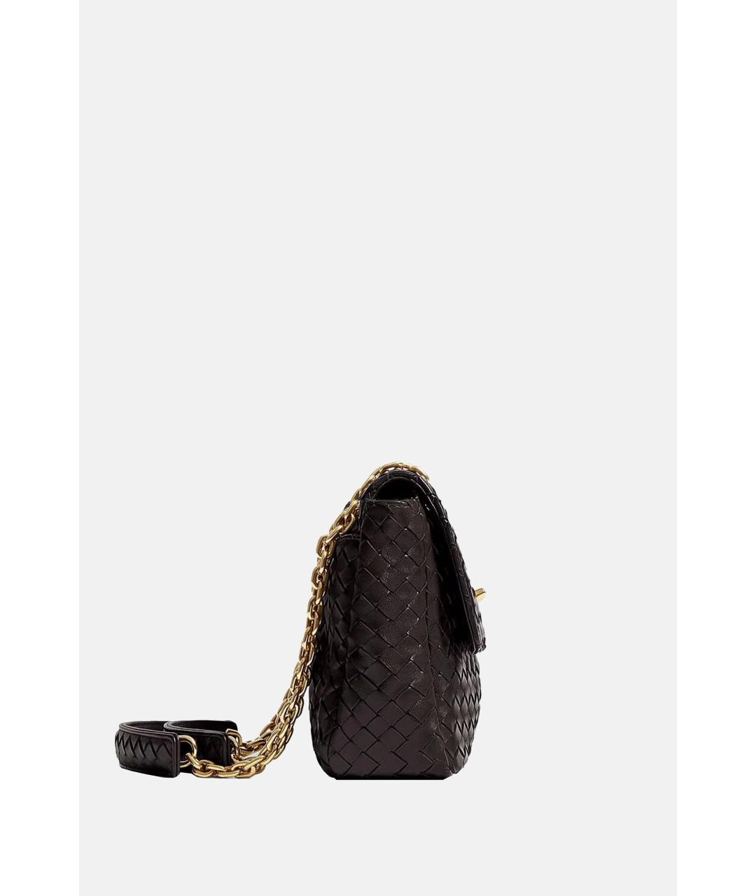 BOTTEGA VENETA Коричневая кожаная сумка через плечо, фото 2
