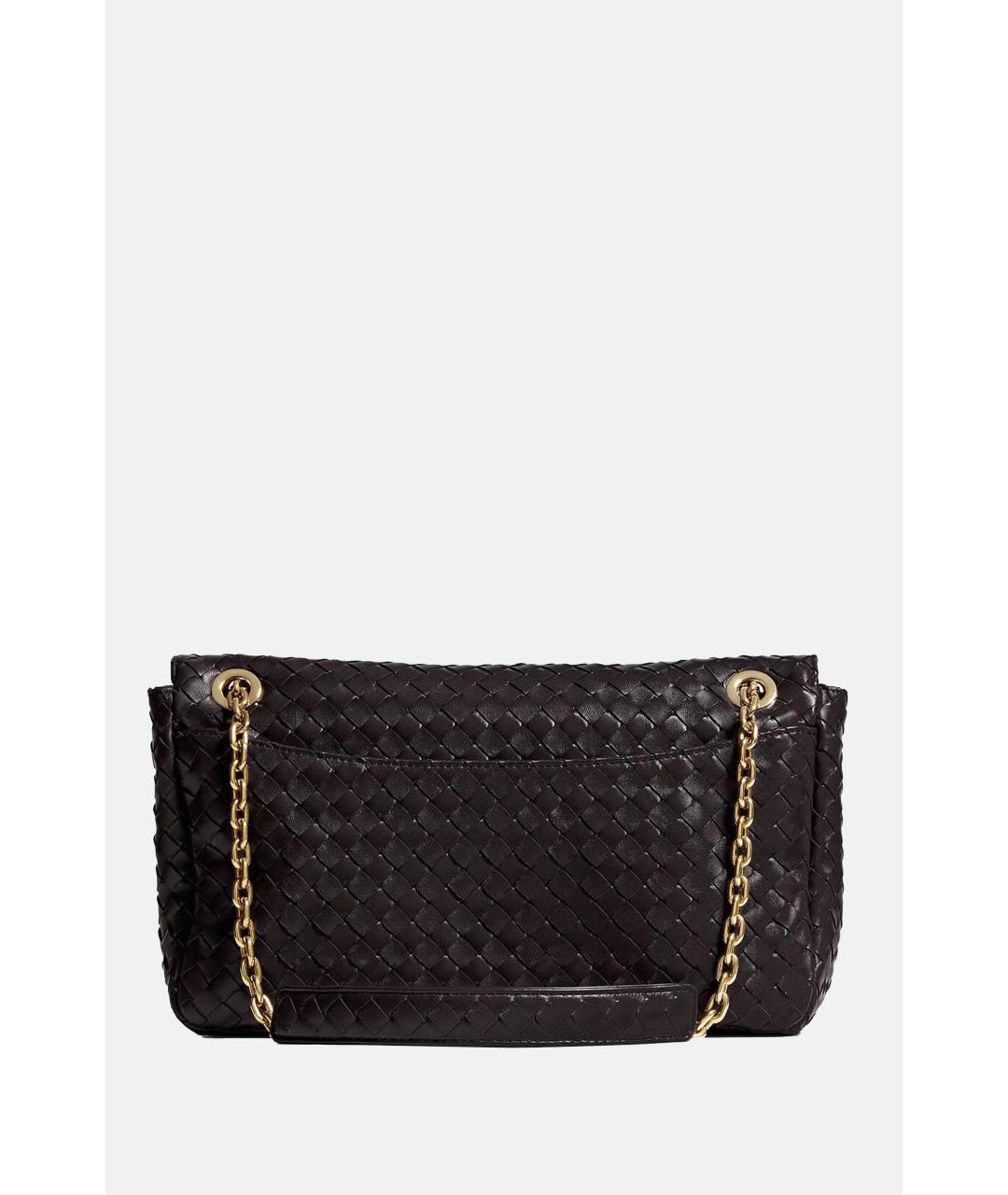 BOTTEGA VENETA Коричневая кожаная сумка через плечо, фото 3