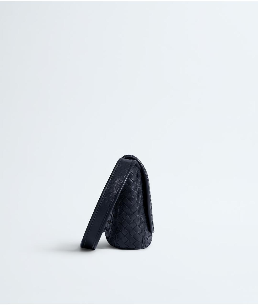 BOTTEGA VENETA Темно-синяя кожаная сумка на плечо, фото 3