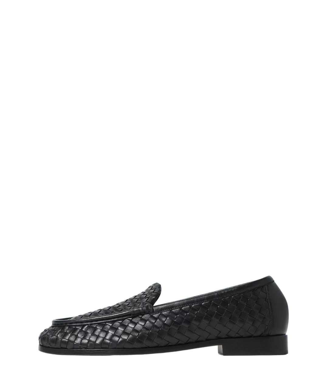 BOTTEGA VENETA Черные кожаные лоферы, фото 4