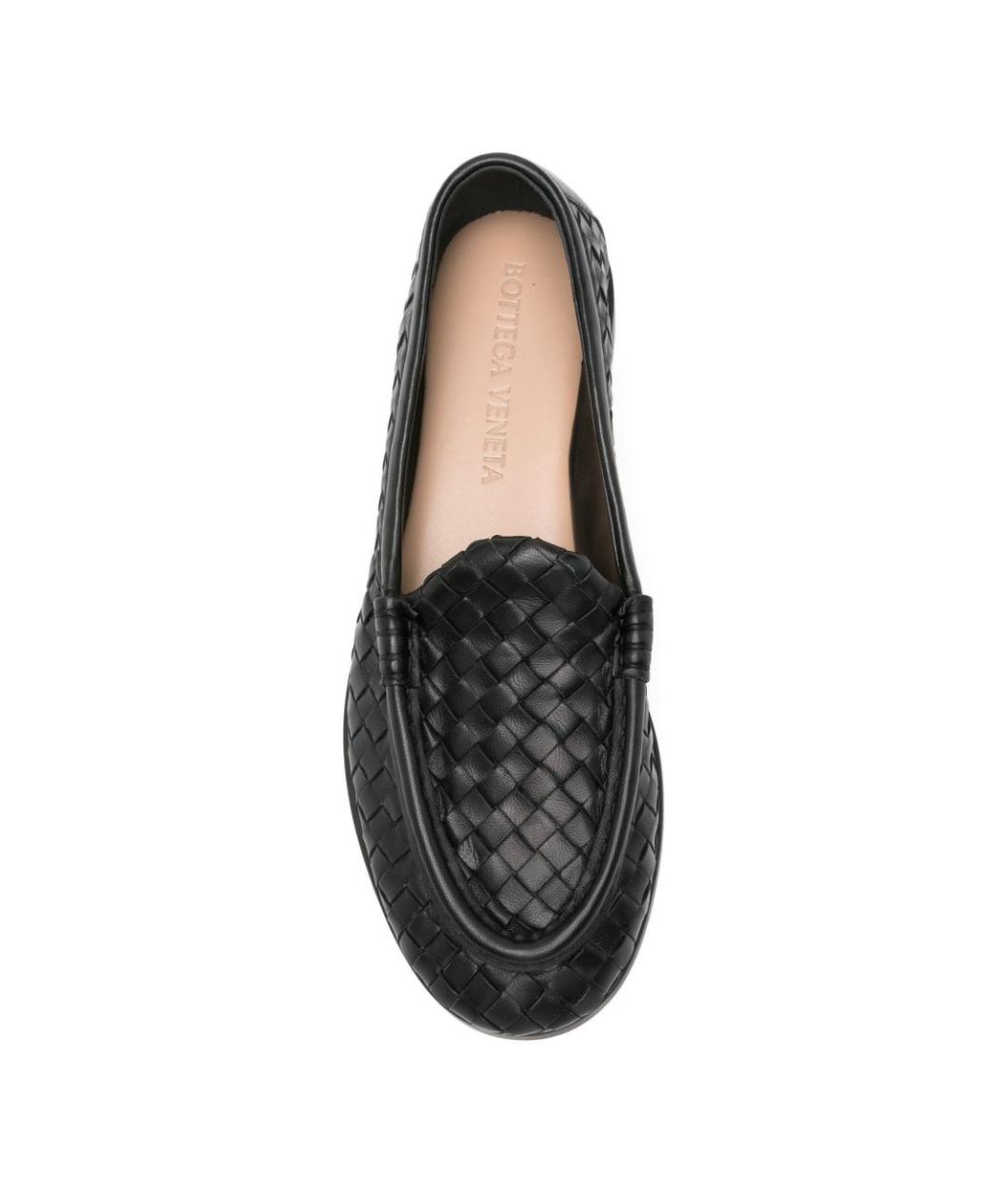 BOTTEGA VENETA Черные кожаные лоферы, фото 4