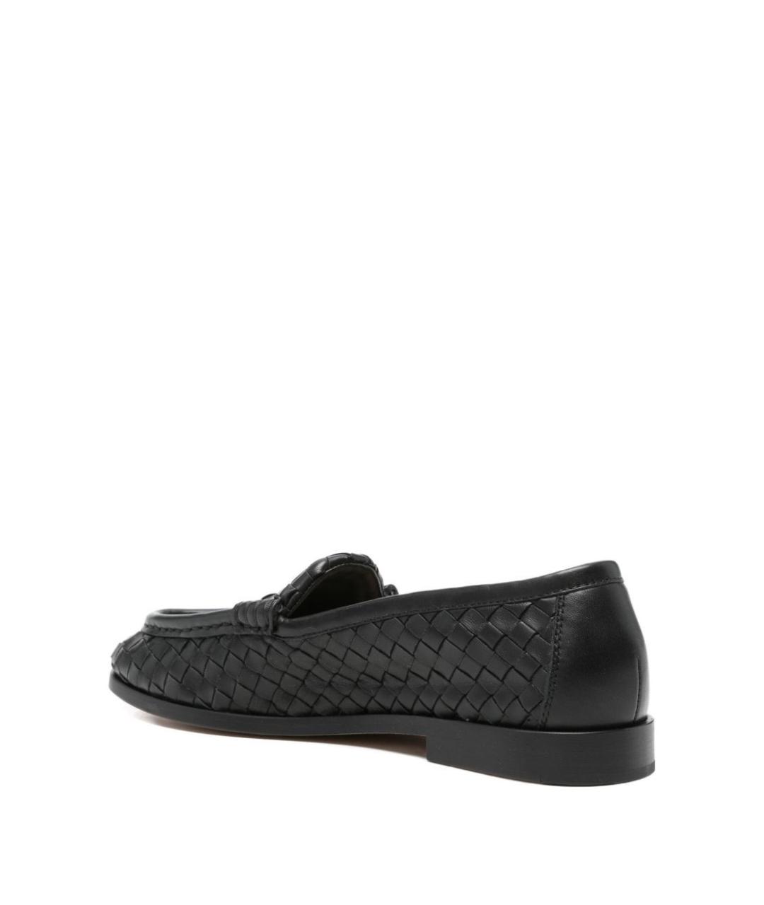BOTTEGA VENETA Черные кожаные лоферы, фото 3