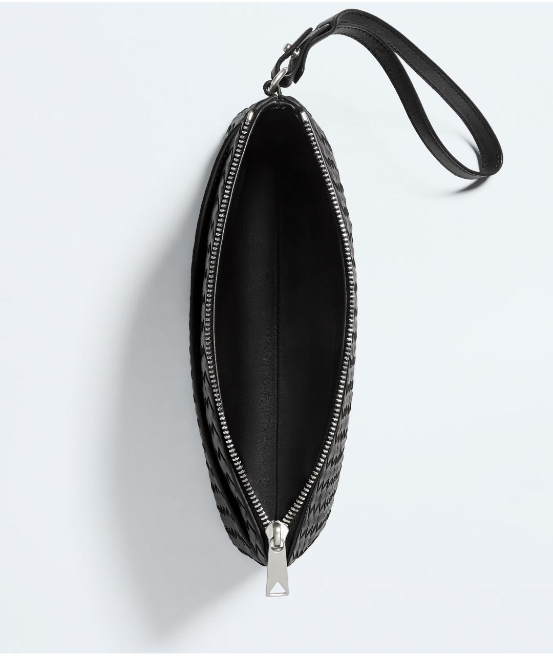 BOTTEGA VENETA Черная кожаная папка для документов, фото 2