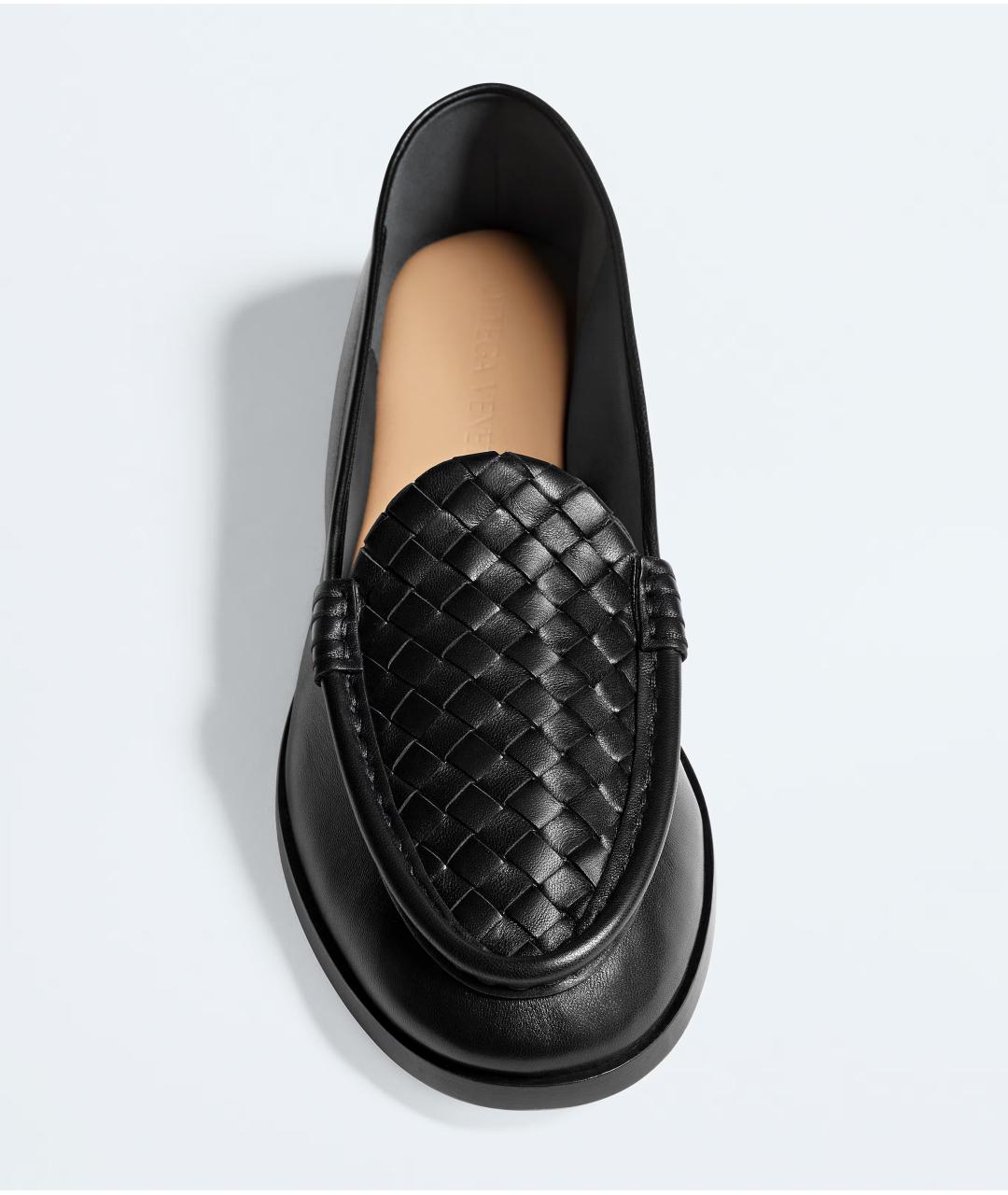 BOTTEGA VENETA Черные кожаные лоферы, фото 3